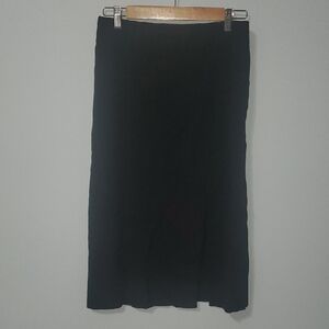 Lacoste Live L!VE Black Long Midi Pencil Skirt for Work Womens Size 40
